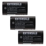 Extensilo 3x batteries compatible avec kodak easyshare z1012 is, z1015 is, z1085 is, z1485 is appareil ...