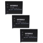 Extensilo 3x batteries compatible avec medion md86121, md86123, md86124, md86276, md86295 appareil photo, ...