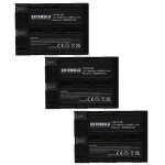 Extensilo 3x batteries compatible avec minolta dimage a1, a2 appareil photo, reflex numrique (1900mah, ...