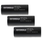 Extensilo 3x batteries compatible avec mitsubishi microelite 3300 appareil photo, reflex num�rique (1600mah, ...