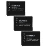 Extensilo 3x batteries compatible avec nikon coolpix s100, s2500, s2550, s2600, a100, a300 appareil photo, ...