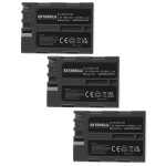 Extensilo 3x batteries compatible avec nikon d70s, d80, d90, d900, dslr d700 appareil photo, reflex numrique ...