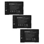 Extensilo 3x batteries compatible avec olympus e - 1, e - 3, e - 30, e - 300, e - 330, e - 500, e - 510 ...