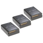 Extensilo 3x batterie compatible avec olympus om - d e - m5, e - m1 appareil photo (1140mah, 7, 6v, li ...