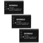 Extensilo 3x batterie compatible avec nikon coolpix s560, s550 appareil photo (600mah, 3, 7v, li - ion) ...