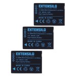 Extensilo 3x batteries compatible avec panasonic lumix dmc - 3d1, dmc - tz10, dmc - tz18, dmc - tz20 ...
