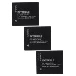 Extensilo 3x batteries compatible avec panasonic lumix dmc - fs6eb - a, dmc - fs6eb - k appareil photo, ...