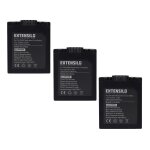 Extensilo 3x batteries compatible avec panasonic lumix dmc - fz18, dmc - fz28, dmc - fz30 appareil photo, ...
