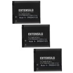 Extensilo 3x batterie compatible avec panasonic lumix dmc - zs30r, dmc - zs35w, dmc - zs35k, dmc - zs30w, ...