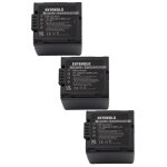 Extensilo 3x batteries compatible avec panasonic pv - gs50, pv - gs50s, pv - gs120, pv - gs200 appareil ...