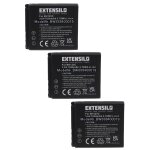 Extensilo 3x batteries remplacement pour pentax d - li106 pour cam�ra de sport, appareil photo, reflex ...