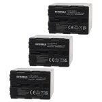 Extensilo 3x batteries remplacement pour sony np - fm30, np - fm50, np - fm70, np - fm55h pour appareil ...