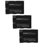 Extensilo 3x batteries compatible avec samsung gx - 10, gx - 20 appareil photo, reflex num�rique (1600mah, ...
