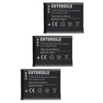 Extensilo 3x batteries compatible avec samsung l20, es78, es80, es90, es91, mv800, n9v appareil photo, ...