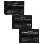 Extensilo 3x batteries compatible avec sony alpha dslr - a500y, dslr - a550, dslr - a550l appareil photo, ...