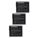 Extensilo 3x batterie compatible avec sony cybershot dsc - hx30v, dsc - hx5, dsc - hx20v, dsc - hx5b, ...