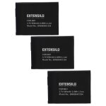 Extensilo 3x batteries compatible avec sony cybershot dsc - t2, dsc - t200, dsc - t300, dsc - t500 appareil ...
