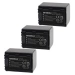 Extensilo 3x batterie compatible avec sony dcr - sr33e, dcr - sr300e, dcr - sr30e, dcr - sr32e appareil ...