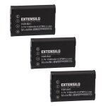 Extensilo 3x batterie remplacement pour sony np - bx1 pour appareil photo (1100mah, 3, 7v, li - ion)
