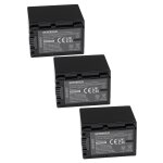 Extensilo 3x batteries compatible avec sony hdr - cx305e, hdr - cx350e, hdr - cx320eb, hdr - cx320e appareil ...