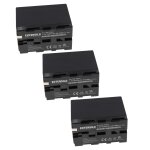 Extensilo 3x batterie compatible avec hitachi vm - e565, vm - e635le, vm - e565le, vm - e635la, vm - ...