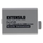 Extensilo batterie compatible avec canon eos 450d, 500d, 1000d, kiss f, digital rebel xsi appareil photo, ...