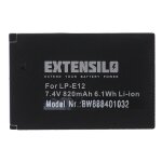 Extensilo batterie compatible avec canon eos m2, m, 100d, sl1, kiss x7 appareil photo, reflex numrique ...