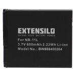 Extensilo batterie compatible avec canon powershot a2500, a3200, a2500 is, a2600 appareil photo, reflex ...