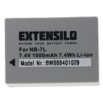 Extensilo batterie compatible avec canon powershot g10, g11, g12, g10 is appareil photo, reflex numrique ...