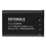 Extensilo batterie compatible avec casio exilim ex - z2000bk, ex - h15, ex - h20g, ex - z2000 appareil ...