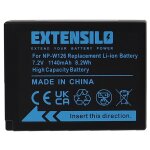 Extensilo 1x batterie compatible avec fujifilm x - t3, x - t30 ii, x - t30 appareil photo (1140mah, 7, ...
