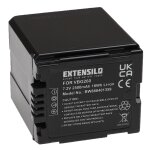 Extensilo batterie compatible avec panasonic nv - gs90, sdr - h250, sdr - h280, sdr - h50, nv - gs80 ...