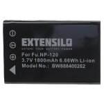 Extensilo 1x batterie compatible avec pentax optio 550, 750z, 750, mx4, 450, mx, 555 appareil photo (1800mah, ...