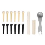 Extracteur de chevilles de guitare en mtal et sillet de chevalet en plastique, remplacement pour guitaristes, ...