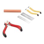 Extracteur de fret, protecteurs de touche et epandeurs de cordes, meule, kit d'outils de luthier de guitare ...