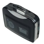 Ezcap - lecteur cassette usb 230, convertisseur de musique statique, adaptateur flash - type black