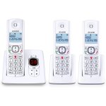 F530 voice trio - tlphone fixe sans fil dect avec rpondeur - grand ecran rtroclair - haut - parleur ...