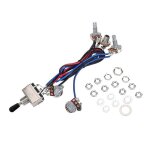 Faisceau de cbles pour guitare les paul lp, 2 volumes, 2 tonalits, 1 jack 500 k, potentiomtres 3 voies ...