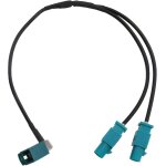 Fakra - z femelle  double prise mle connecteur convertisseur autoradio fm antenne cble adaptateur ...