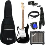 Fazley classic series fst118 black lh pack d�butant guitare electrique