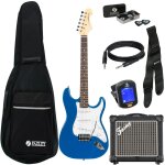 Fazley classic series fst118 blue pack d�butant guitare electrique