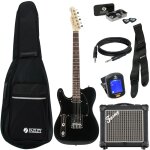 Fazley classic series ftl218 black lh pack d�butant guitare electrique