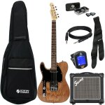 Fazley classic series ftl218 natural lh pack d�butant guitare electrique