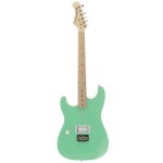 Fazley custom series hot rod v2 ftd182 surf green lh guitare electrique pour gauchers avec chevalet fixe ...