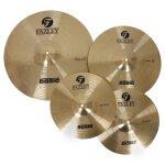 Fazley cym basic kit set de cymbales (x3) avec housse