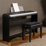 Fazley dp - 250 - bk piano num�rique avec stand et banquette piano - noir