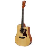 Fazley fe218cn guitare folk electro - acoustique zebrawood