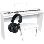 Fazley fsp - 200 - w piano num�rique blanc + stand + banquette piano + casque