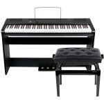 Fazley fsp - 500 - bk piano num�rique noir + stand + banquette piano