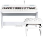 Fazley fsp - 500 - w piano num�rique blanc + stand + banquette piano
